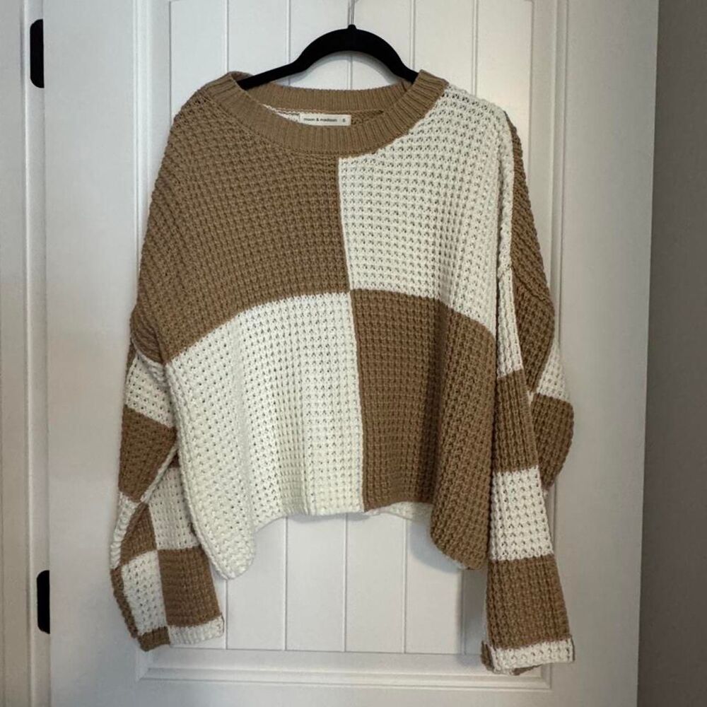 Moon and Madison Cable Knit Chunky Sweater SIze S
